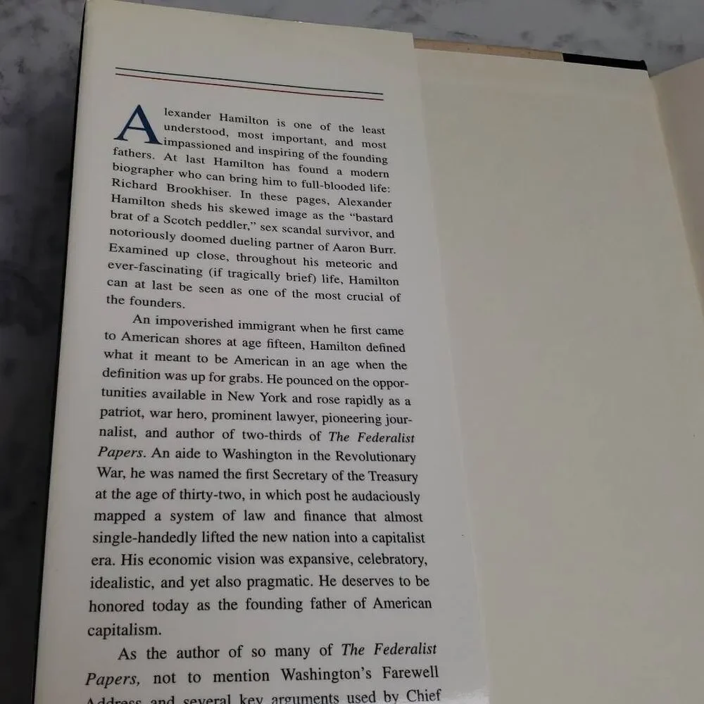 Alexander Hamilton book by Richard Brookshiser